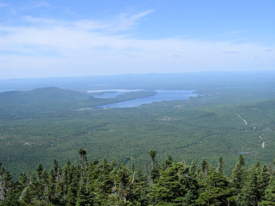 Lobster Lake from the top image